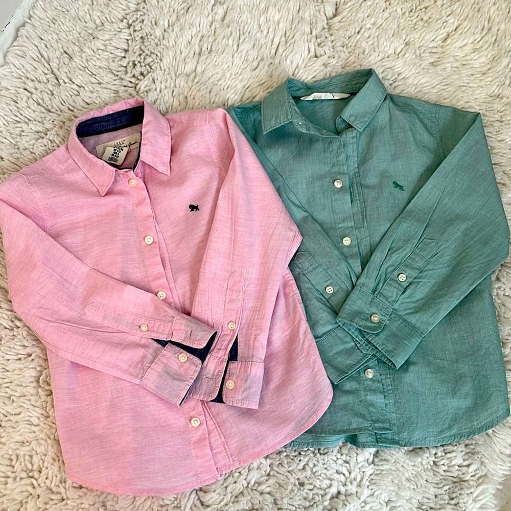 H&M button down shirts. Size 5T.